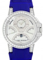 ハリーウィンストン - オーシャン トリレトロ クロノグラフ ダイヤモンドケース | HARRY WINSTON | OCEACT44WW002 WG シェル文字盤 自動巻き レザー |