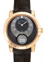 ハリーウィンストン - ミッドナイト ビッグデイト | HARRY WINSTON | MIDABD42RR002 | RG 黒文字盤/1Pダイヤモンド 自動巻き レザー