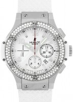 ウブロ - ビッグバン サンモリッツ スチール ホワイトダイヤモンド | HUBLOT | 301.SE.230.RW.114 | SS 白文字盤 自動巻き ラバー