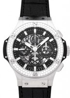 ウブロ - アエロバン スチール ダイヤモンドベゼル | HUBLOT | 311.SX.1170.GR.1104 | SS スケルトン文字盤 自動巻き ラバーアリゲーター