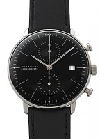 ユンハンス - マックス ビル クロノスコープ | JUNGHANS | 027 4601 00 | SS 黒文字盤 自動巻き レザー |