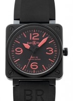 ベル&ロス - ブラックコーティング | Bell & Ross | BR01-92 RED | 46mm PVD(SS) 黒文字盤 レザー | 500本限定 |