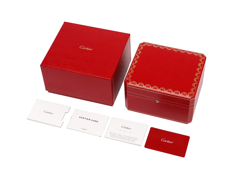 Cartier レザー製赤いボックス