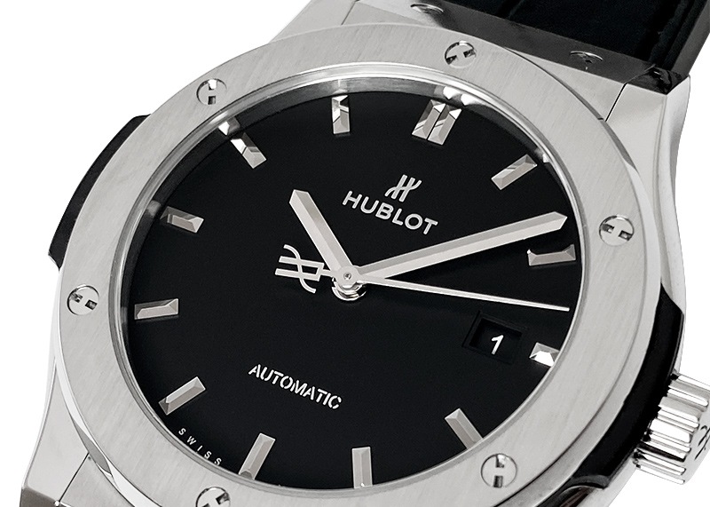 【新品未使用】ＨＵＢＬＯＴ　クラシックフュージョン　アリゲーターストラップ 新品未使用】HUBLOT クラシックフュージョン アリゲーター