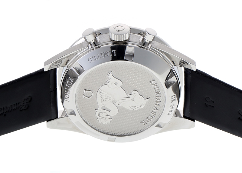 OMEGA オメガレディーマティック 手巻き時計 シルバー文字盤 黒レザー