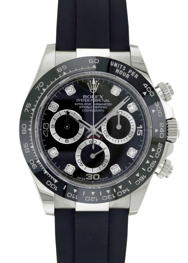 販促品　未使用 ROLEX 掛け時計 デイトナ シルバー 黒 黒文字盤 ロレックス 掛け時計 デイトナ黒文字盤 。