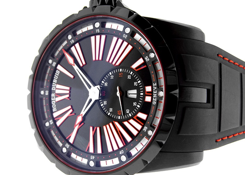 [3年保証] ロジェデュブイ メンズ エクスカリバーエッセンシャル RDDBEX0602 45mm チタン ブルー文字盤 自動巻き 腕時計 中古 送料無料 ロジェデュブイ（ROGER DUBUIS）エクスカリバー