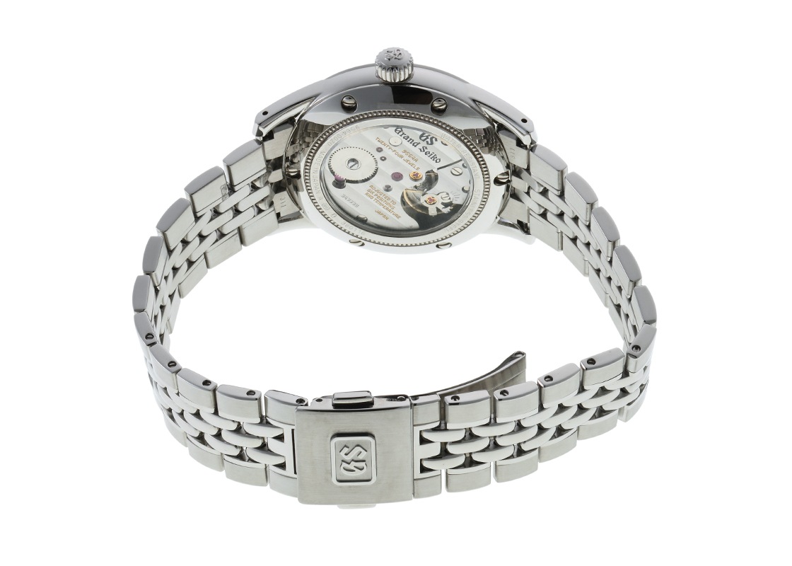 【期間限定セール】江戸切子定価¥66,000 グランドセイコー 生産終了 9Fクォーツ ブラック文字盤 多角