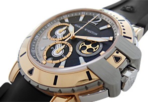 ハリー ウィンストン - オーシャン ダイバー クロノグラフ ザリウム&RG