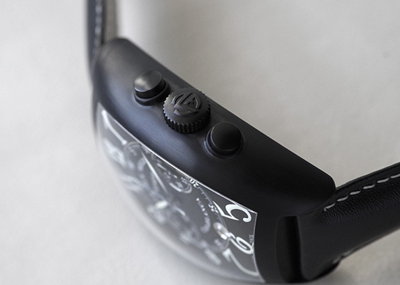 フランクミュラー クロノグラフ 腕時計 ブラック フランク ミュラー(FRANCK MULLER) コンキスタドールグランプリ エクス