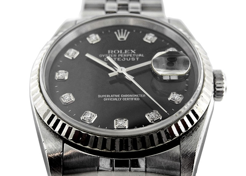 はるこ＊　ROLEX オイスターデイト黒文字盤　自動巻　替えベルト付き 楽天市場】【ロレックス ROLEX 対応】MOD CROCO ZULU STRAP バンド
