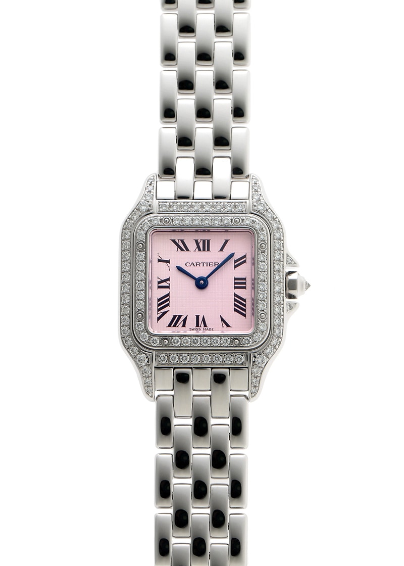 カルティエ - パンテール SM ベゼルダイヤ ピンクガラス | CARTIER