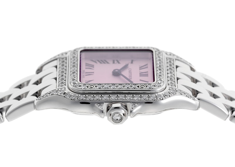 カルティエ - パンテール SM ベゼルダイヤ ピンクガラス | CARTIER
