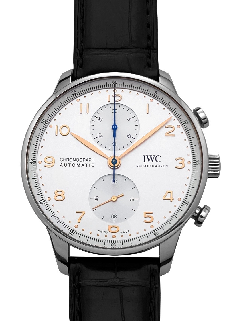 激レア IWC ポルトギーゼクロノグラフ タブ付き ダイヤ 文字盤グレー 