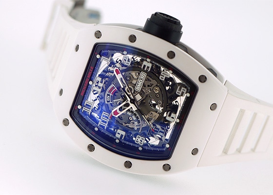 未使用 正規品 リシャールミル RM030 ラバーベルト ブルー ホワイト