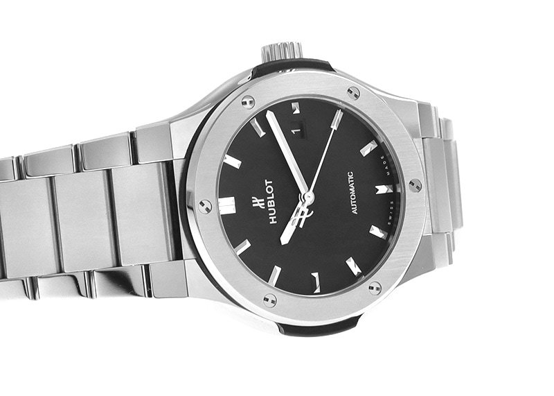 スイス製　ブレスレット型時計 ウブロ - クラシック・フュージョン チタニウム ブレスレット | HUBLOT