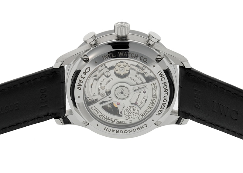 IWC ポルトギーゼ・クロノグラフ　自動巻き時計 シルバー/ブラック IWC インターナショナルウォッチカンパニー 腕時計 ポルトギーゼ