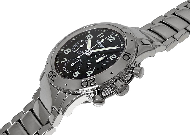 ブレゲ - アエロナバル | BREGUET | 3800ST/92/SW9 | SS 黒文字盤 自動