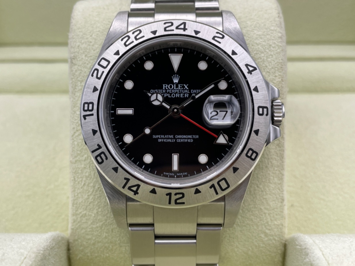 Akimiryu22様確認ページ ROLEX エクスプローラーⅡ Ref.16570 黒文字盤 (シリアル-M番) 中古品