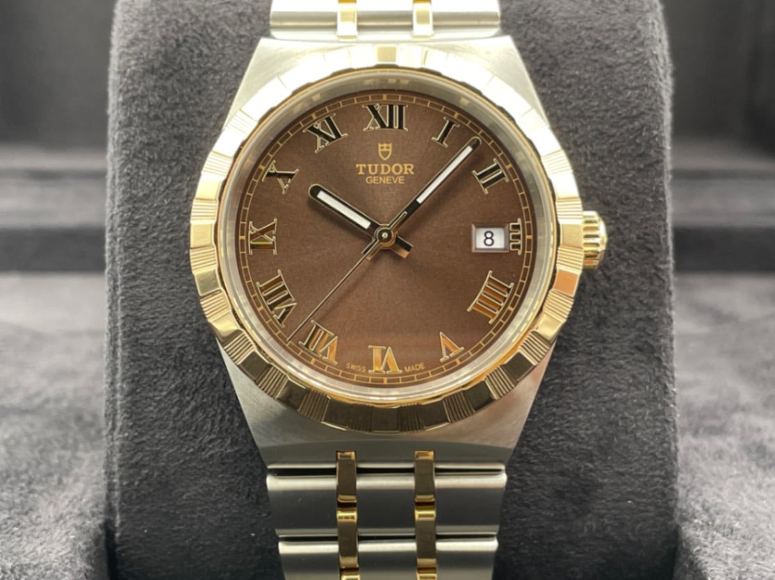 TUDOR ロイヤル 38mm チョコレートブラウン文字盤 Ref.M28503-0007  