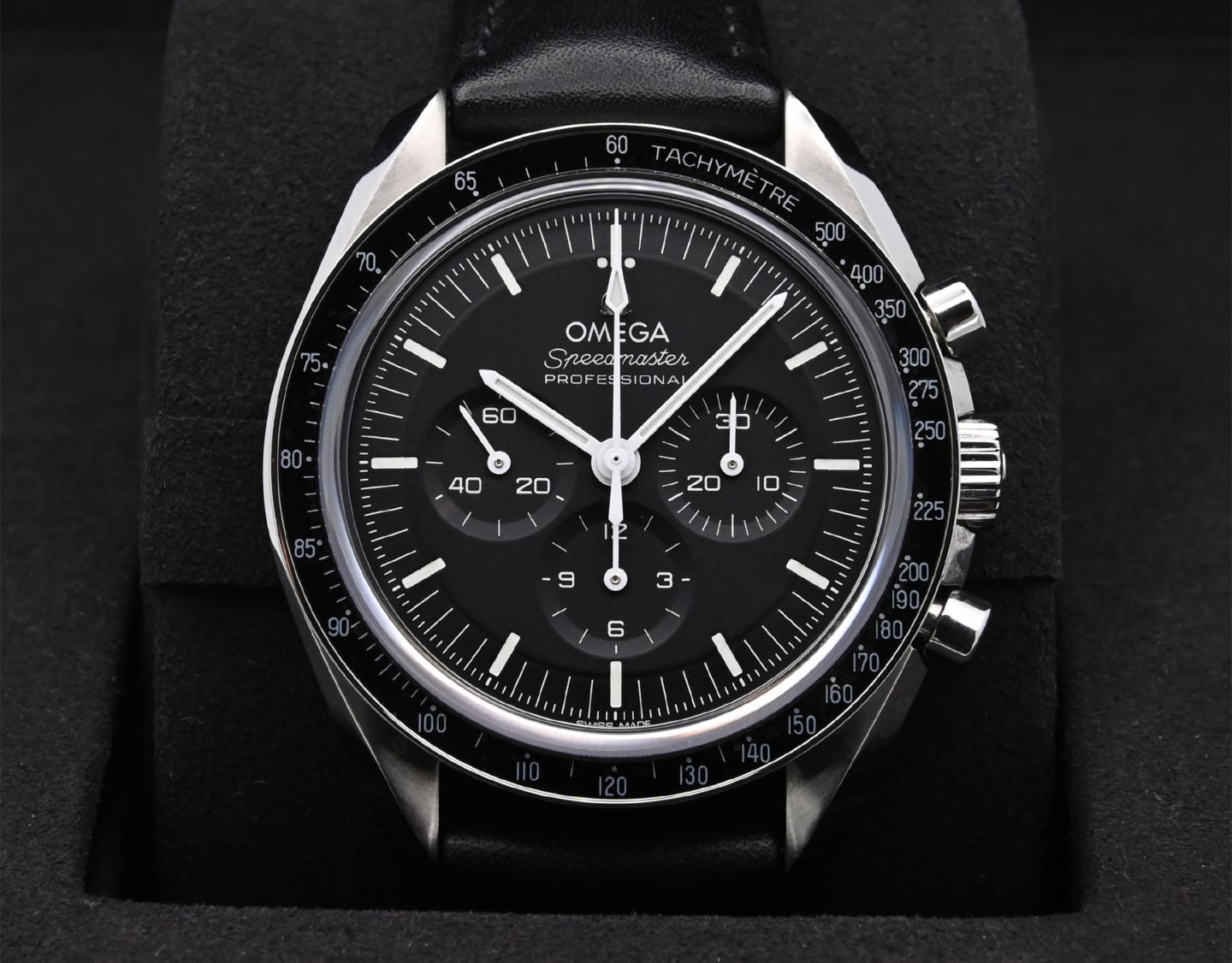 【未使用】純正 オメガ スピードマスター プロフェッショナル レザーストラップ 新品)OMEGA オメガ スピードマスター プロフェッショナル レザー