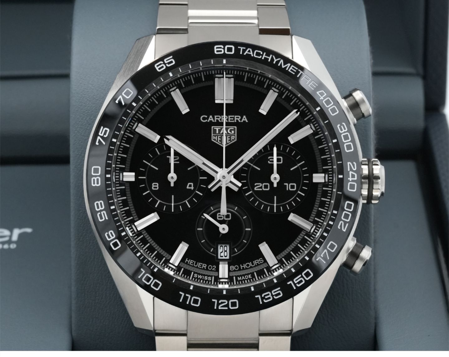 TAG Heuer カレラ キャリバー ホイヤー02 クロノグラフ 44mm ブラック