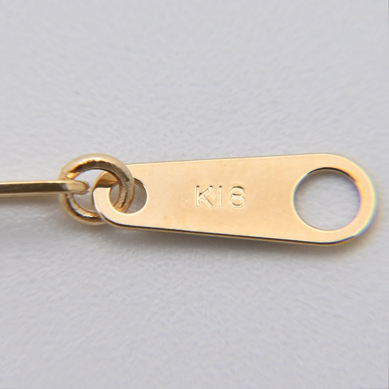 K18 ペーパークリップ ブレスレット 幅2mm 0.5g 18cm 新品通販 