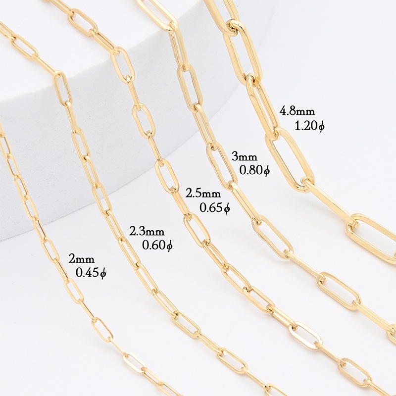 K18 ペーパークリップ ブレスレット 幅2mm 0.5g 18cm 新品通販 