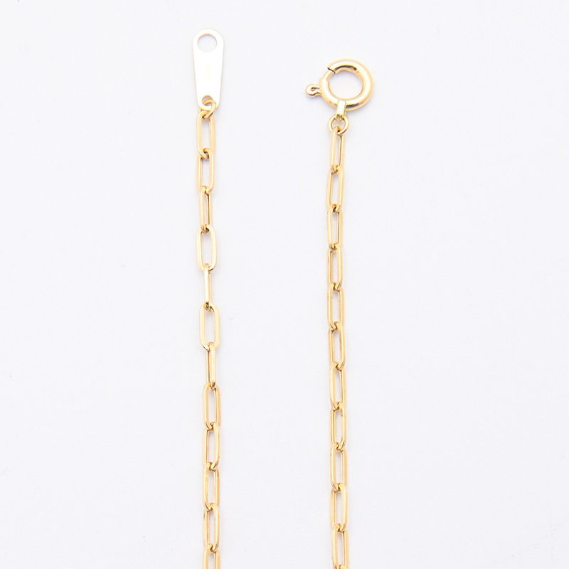 K18 ペーパークリップ ネックレス 幅2mm 1.4g 40cm 新品通販｜CLARITY 