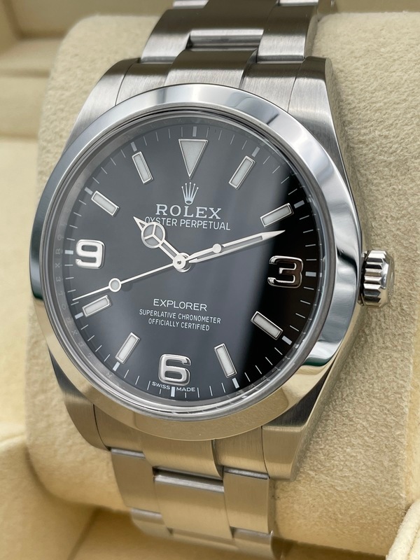 ROLEX エクスプローラーⅠ Ref.214270 ブラックアウト/鏡面バックル