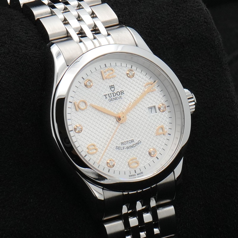 TUDOR 1926 28mm シルバー文字盤/6P ダイヤ Ref.M91350-0003 未使用品