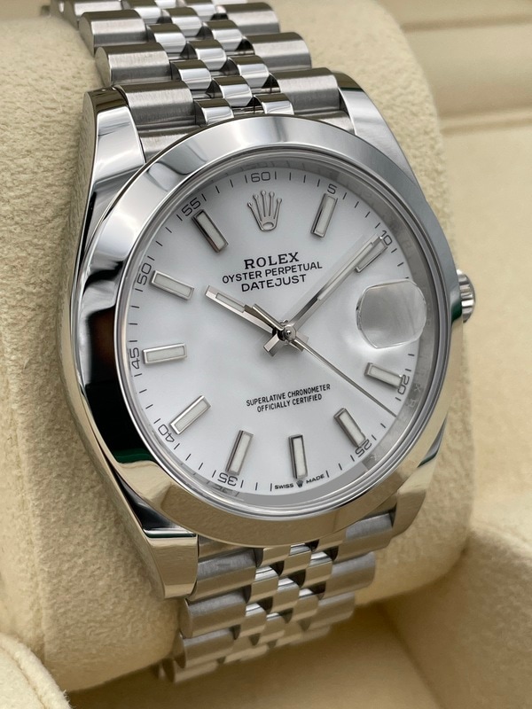 ROLEX デイトジャスト 41 Ref.126300 白文字盤/ジュビリーブレスレット