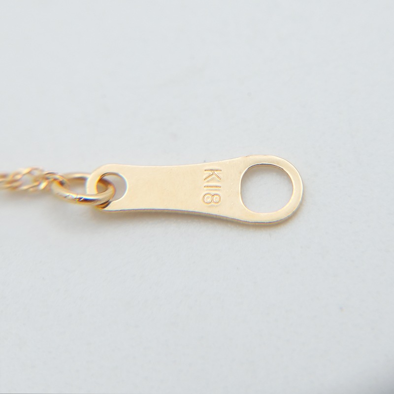 K18 スクリューチェーン ネックレス 幅0.9mm 0.7g 40cm 新品通販 