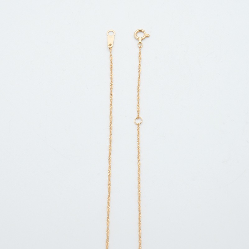 K18 スクリューチェーン ネックレス 幅1.1mm 0.9g 40cm 新品通販 