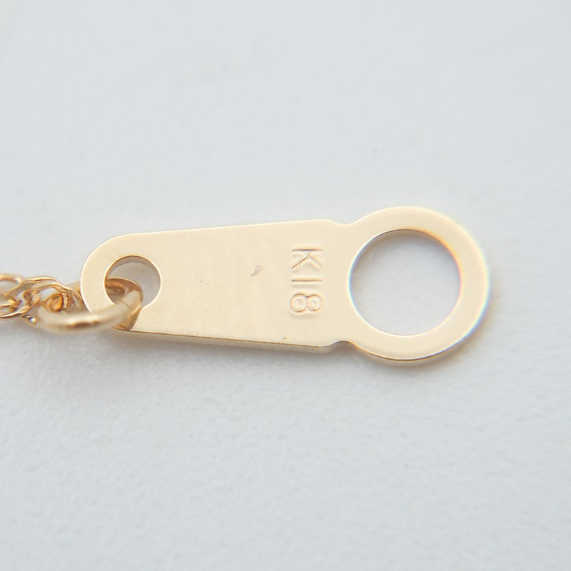 K18 スクリューチェーン ネックレス 幅1.1mm 0.9g 40cm 新品通販 