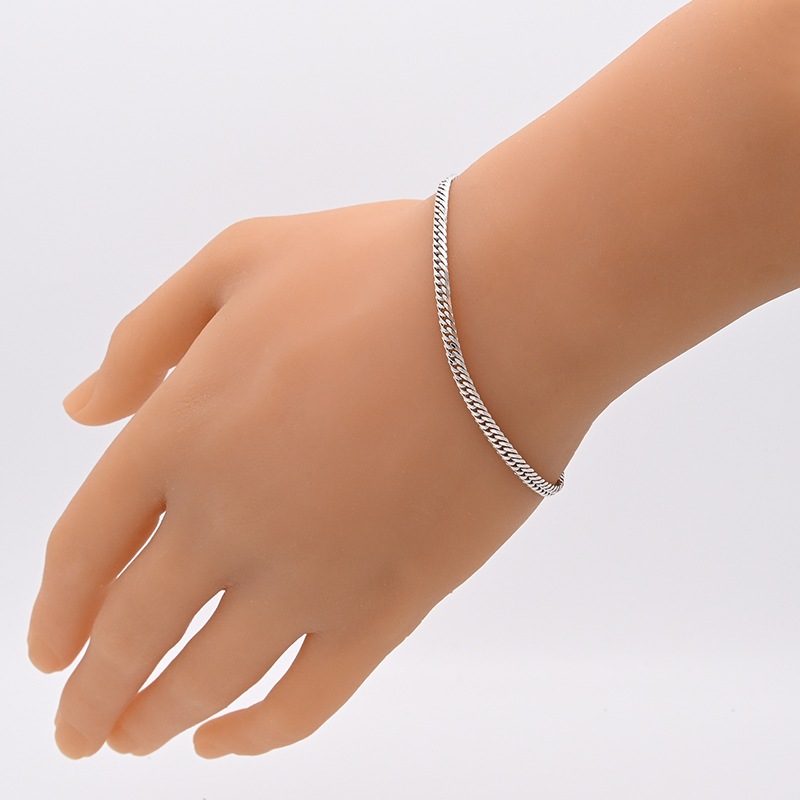 【未使用】プラチナ　Pt850 ブレスレット【新品】 Pt850プラチナ ブレスレット 喜平6面Wカット 37.4g 22.5cm