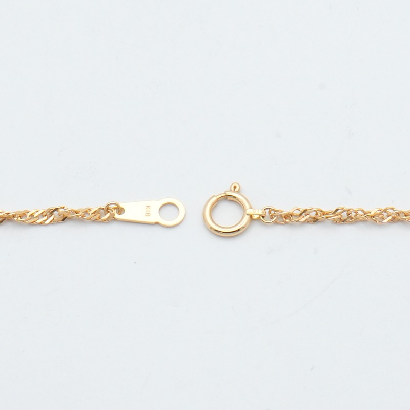 K18 スクリューチェーン ネックレス 幅1.9mm 3.2g 40cm 新品通販 
