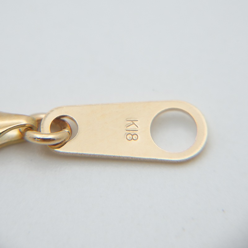 K18 スネークチェーン ブレスレット 幅1.2mm 2.3g 17cm 新品通販 
