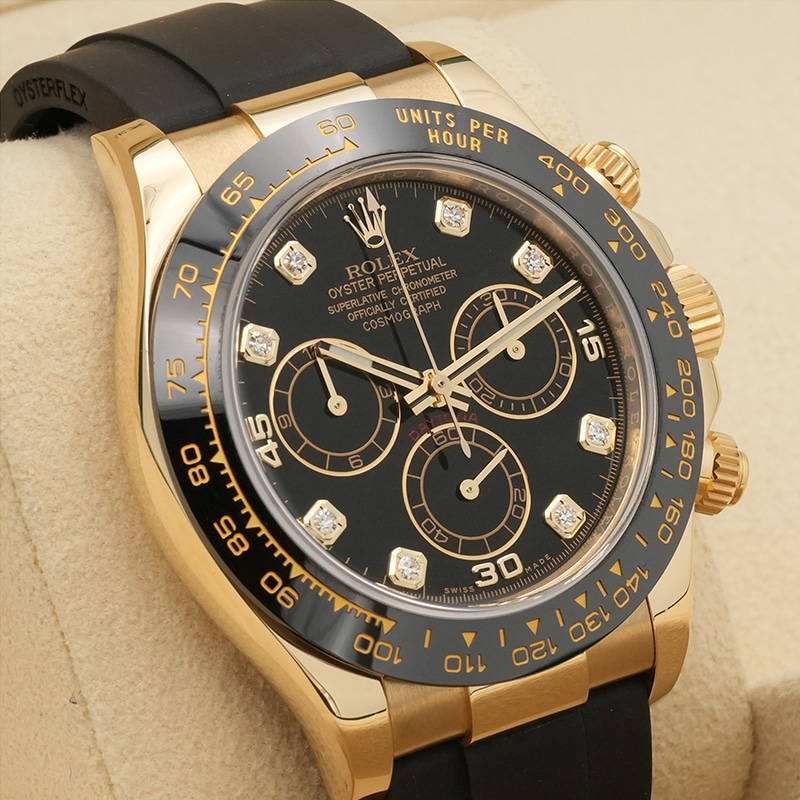 ROLEX コスモグラフ デイトナ Ref.116518LNG ブラック/8P ダイヤ 中古