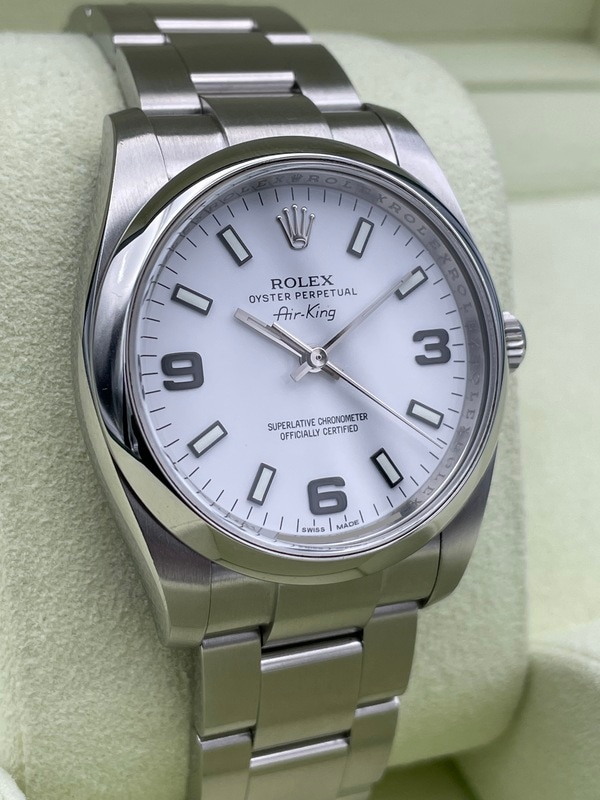 ROLEX エアキング 白文字盤 Ref.114200(シリアル-G番) 中古品通販