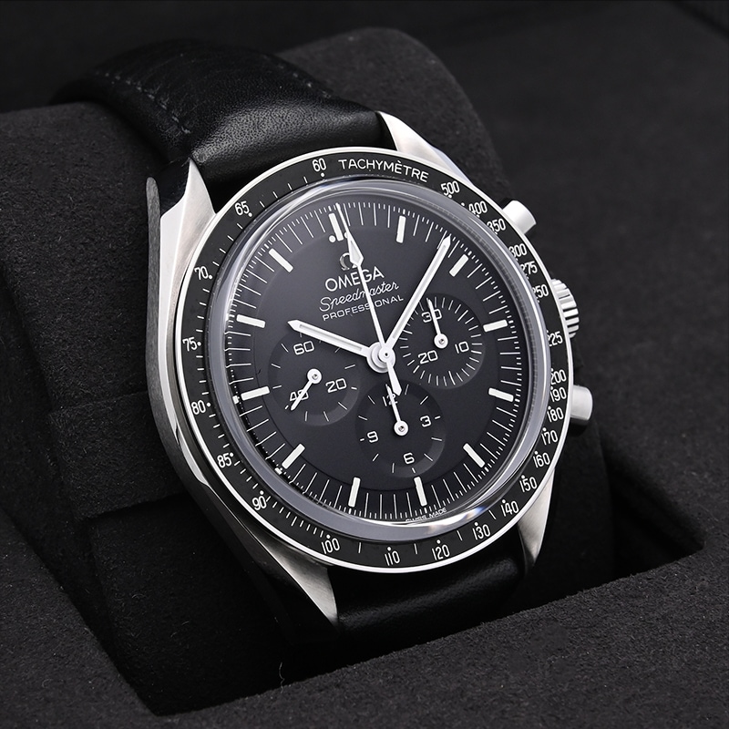 【未使用】純正 オメガ スピードマスター プロフェッショナル レザーストラップ 新品)OMEGA オメガ スピードマスター プロフェッショナル レザー