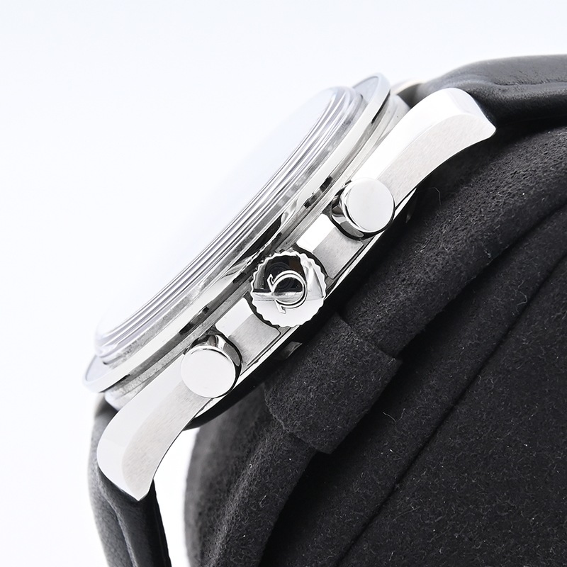 未使用品‼️OMEGA  純正 レザーストラップ ブラック 現行スピードマスター オメガ スピードマスター 純正 レザーストラップ ブラック 中古