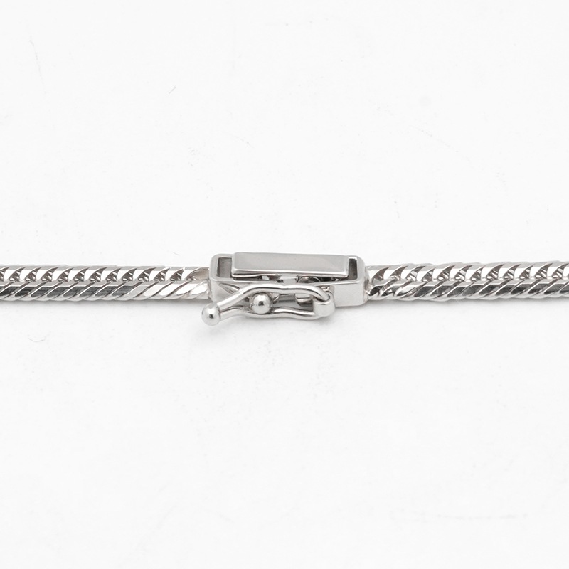 PT850(プラチナ) 喜平ネックレス 12面カットトリプル 16.1g 50cm 新品 