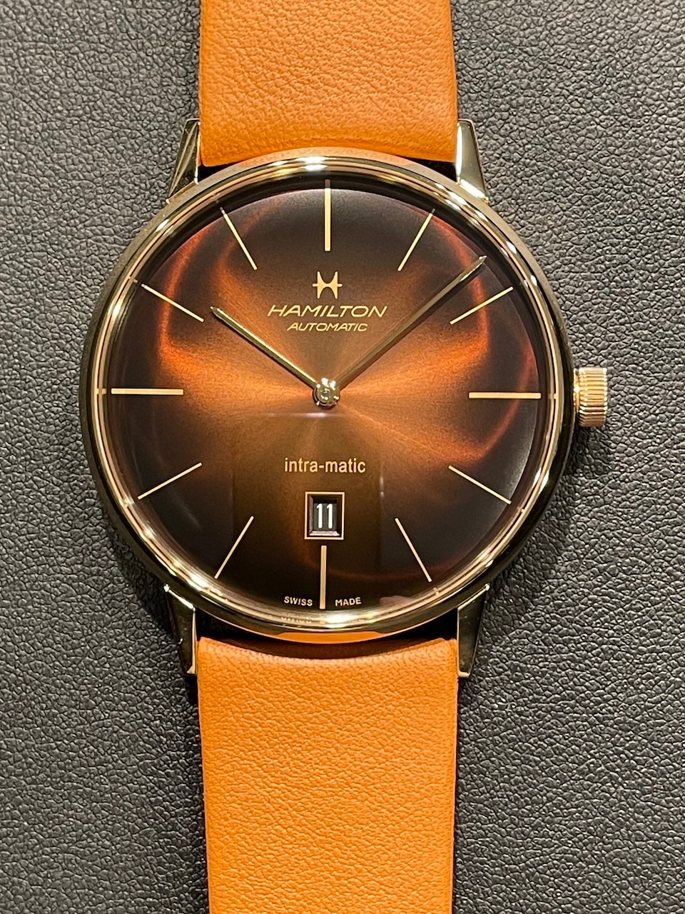 Hamilton ハミルトン イントラマティック 自動巻き H38735501 American Classic Intra-Matic Auto - Dial color:Brown