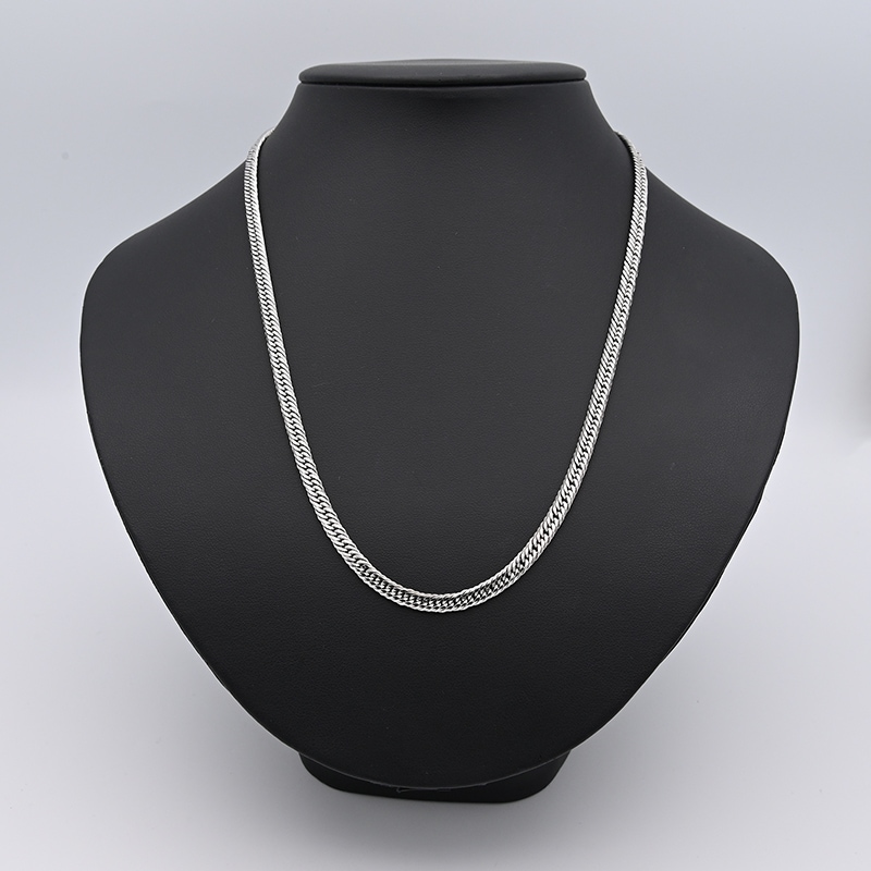 PT850(プラチナ) 喜平ネックレス 12面カットトリプル 30.5g 50cm 新品