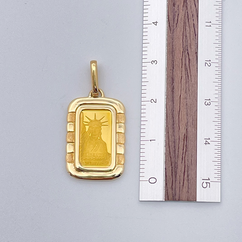K24/K18 インゴット 1g リバティ ペンダントトップ 新品通販｜CLARITY