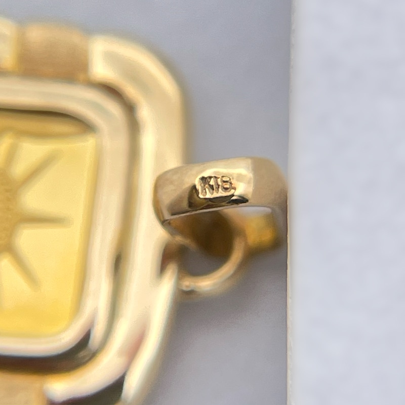 K24/K18 インゴット 1g リバティ ペンダントトップ 新品通販