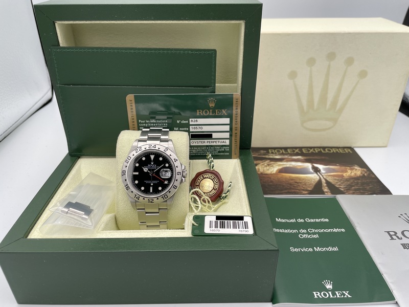 ROLEX エクスプローラーⅡ Ref.16570 黒文字盤 (シリアル-M番) 中古品