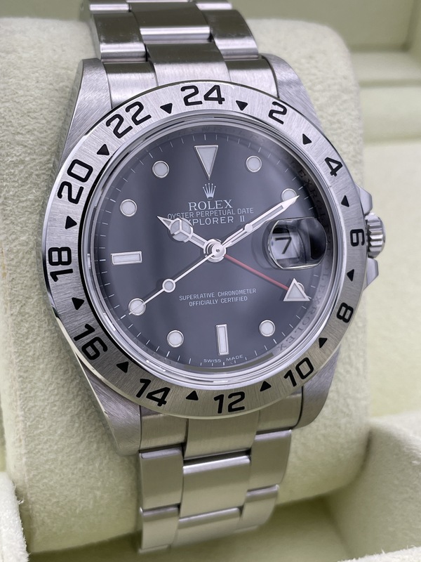 ROLEX エクスプローラーⅡ Ref.16570 黒文字盤 (シリアル-M番) 中古品