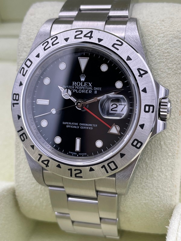 ROLEX エクスプローラーⅡ Ref.16570 黒文字盤 (シリアル-M番) 中古品